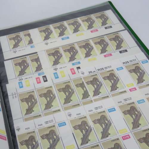 South West Africa 1980 and later definitive issue animals lot of about 200 control blocks