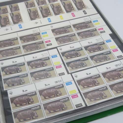 South West Africa 1980 and later definitive issue animals lot of about 200 control blocks