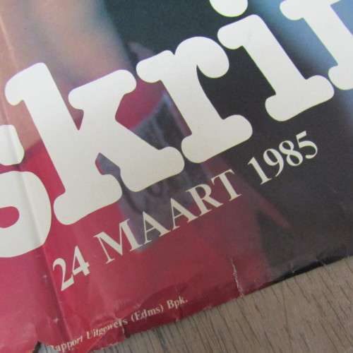 Rapport Boxing poster of Piet Crous - 24 March 1985 - 43 x 61cm