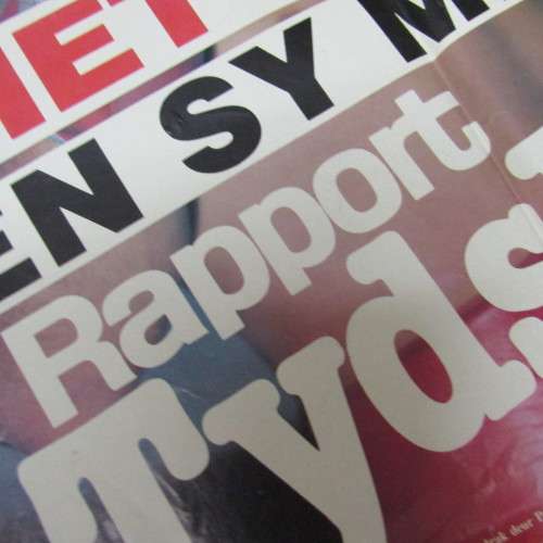 Rapport Boxing poster of Piet Crous - 24 March 1985 - 43 x 61cm