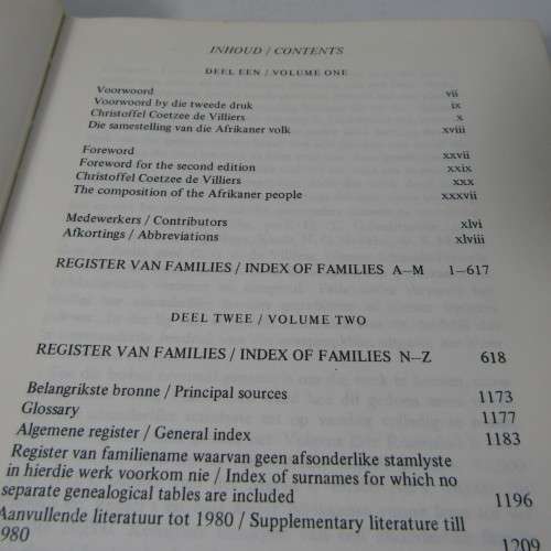 Genealogies of old South African Families - Volume 1 and 2 - G.G. de Villiers