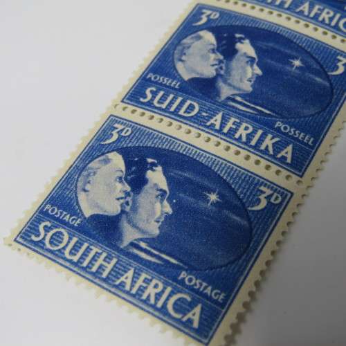 SACC 109 `Hope` lot of 3 mint stamps with extra star on  bottom stamp