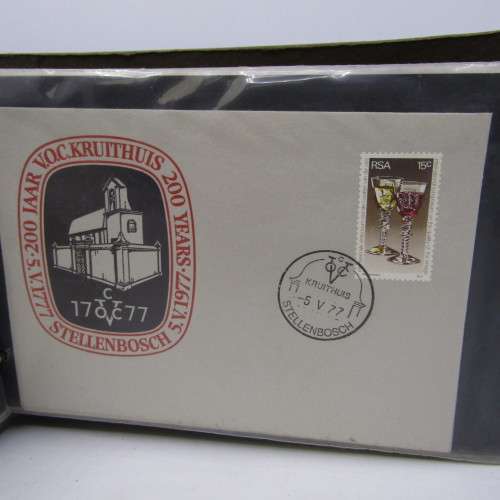 Album with over 40 old South Africa First Day Cover Covers