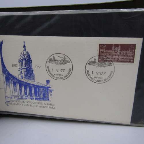 Album with over 40 old South Africa First Day Cover Covers