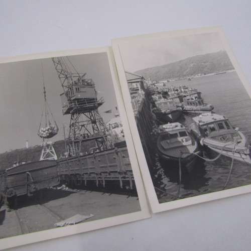 Lot of 10 photos taken in 1959 at the Durban Harbor - with negatives