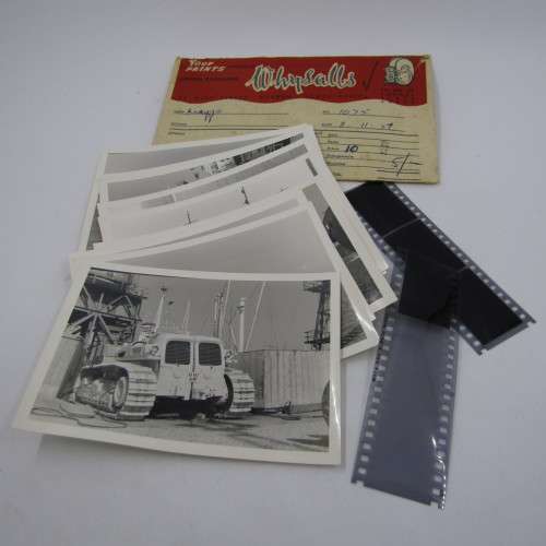 Lot of 10 photos taken in 1959 at the Durban Harbor - with negatives