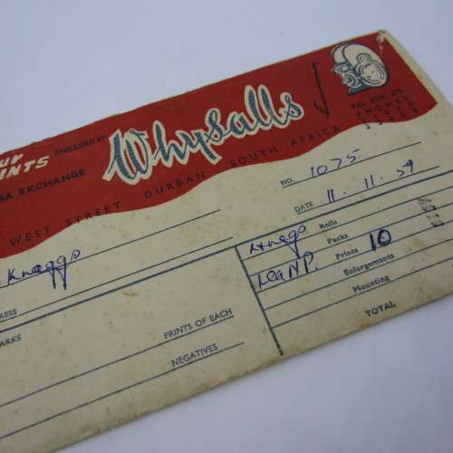 Lot of 10 photos taken in 1959 at the Durban Harbor - with negatives