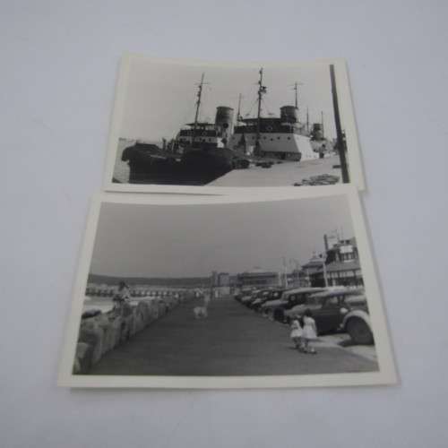 Lot of 10 photos taken in 1959 at the Durban Harbor - with negatives