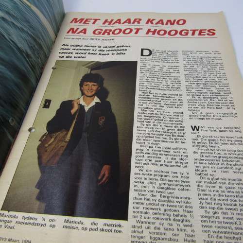 Patrys magazine - Maart 1984 - Kim Wilde poster- Omega Military base school - punch holes