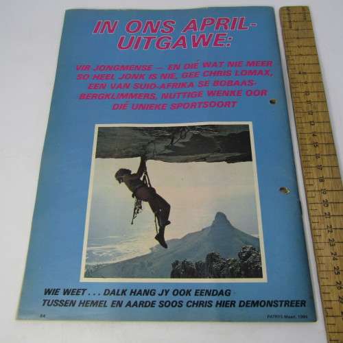 Patrys magazine - Maart 1984 - Kim Wilde poster- Omega Military base school - punch holes