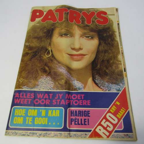 Patrys magazine - Julie 1982 - Rugby in Suid-Africa - no center poster - punch holes