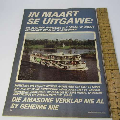 Patrys magazine - Februarie 1983 - Stanley article, Johan Fourie, die Mylkoning - David Hasselhof