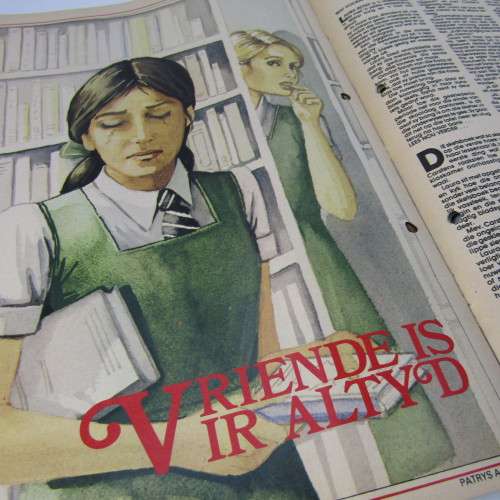 Patrys magazine - April 1984 - Pierre de Charmoy poster - punch holes