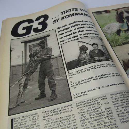 Patrys magazine - April 1984 - Pierre de Charmoy poster - punch holes