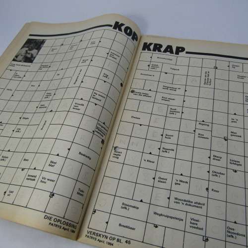 Patrys magazine - April 1984 - Pierre de Charmoy poster - punch holes