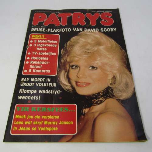 Patrys magazine - Desember 1982 - Rugby in SA slot - David Scoby poster - punch holes