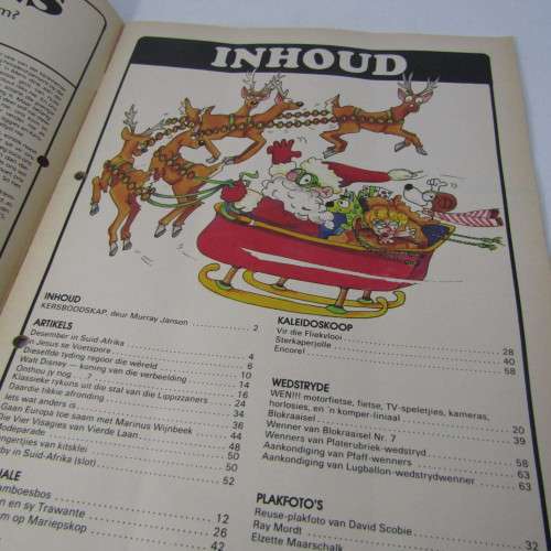 Patrys magazine - Desember 1982 - Rugby in SA slot - David Scoby poster - punch holes