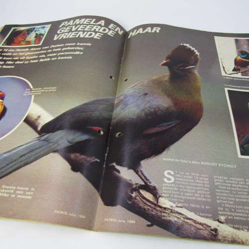 Patrys magazine - Julie 1984 - SA Police junior reserviste article  poster - punch holes