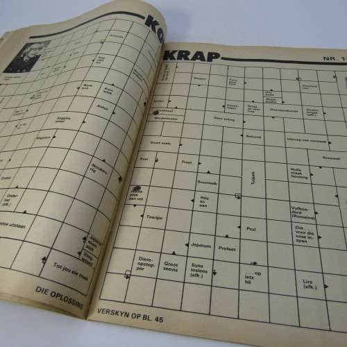 Patrys magazine - Julie 1984 - SA Police junior reserviste article  poster - punch holes