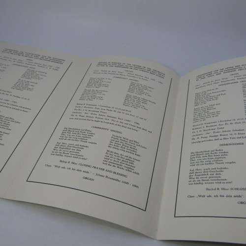 Original Memorial service booklet for Windhoek Air Disaster 20 April 1968 of SA Airways flight 228