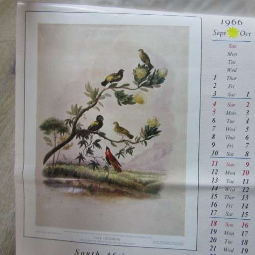 1966 Calendar by SA Permanent building society