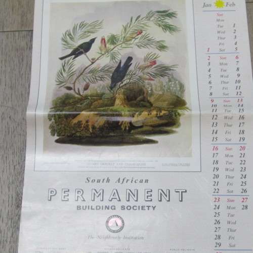 1966 Calendar by SA Permanent building society