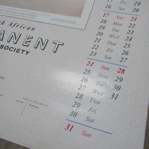 1966 Calendar by SA Permanent building society