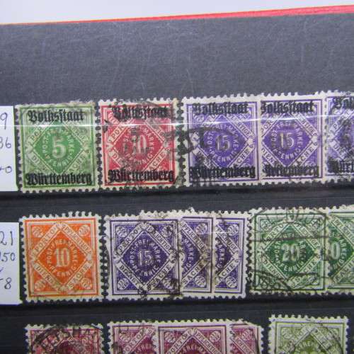 Album with 200+ German States - antique stamps