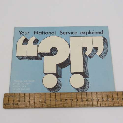Booklet - 1976 National Service Explained - With corrections page