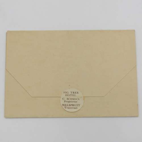 Nelspruit vintage Fig Tree Hotel picture postal card - Fold out - Excellent