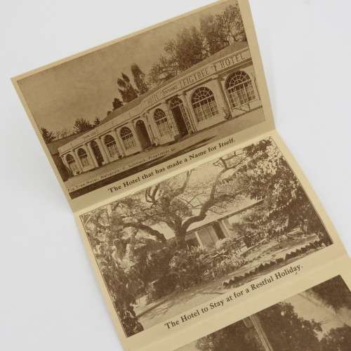 Nelspruit vintage Fig Tree Hotel picture postal card - Fold out - Excellent