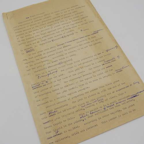 Vintage Essay on Bushman poison written by Mr AG Logie of Windhoek about 80 years ago