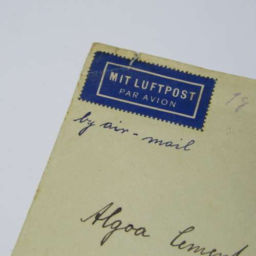 Munchen, Germany to Port Elizabeth by airmail with three German stamps