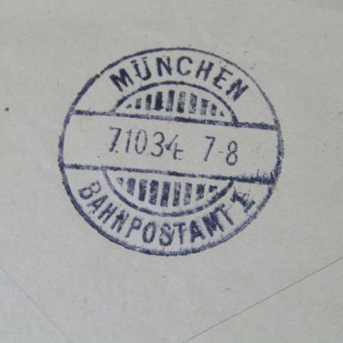 Munchen, Germany to Port Elizabeth by airmail with three German stamps