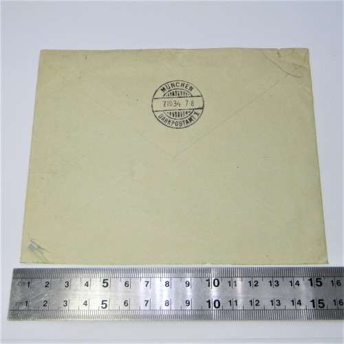 Munchen, Germany to Port Elizabeth by airmail with three German stamps