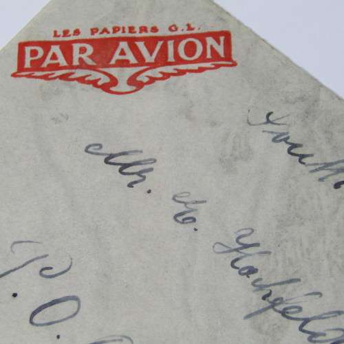 French airmail cover to Johannesburg with four French stamps and five Nice 6 July 1938