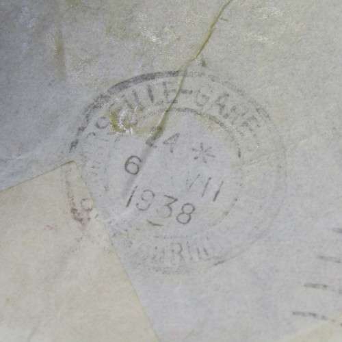 French airmail cover to Johannesburg with four French stamps and five Nice 6 July 1938