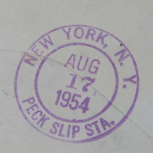 Airmail cover from Brazzaville Congo to New York USA 13 August 1954