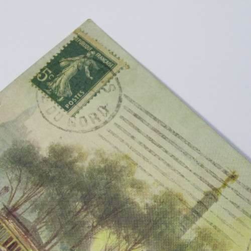 Paris censor postcard to South Africa with a French stamp and two Paris 23 Feb 1919 cancellations