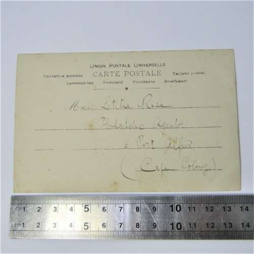 Postcard from Paris France to Valencia Italy with French stamps