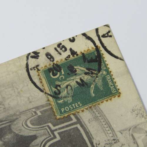 Amiens- La Cathedrale Postcard from Amiens France to France with French stamp