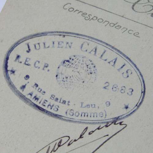 Amiens- La Cathedrale Postcard from Amiens France to France with French stamp