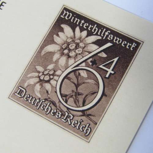 1938/39 German Winterhilfswerk postcard - unused