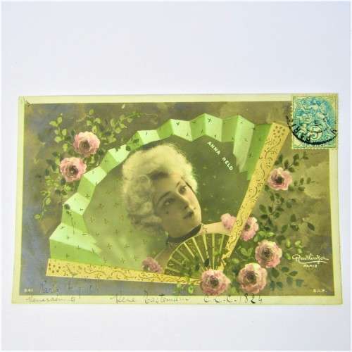 Postcard from Paris France to Port Alfred South Africa with stamp and cancellation on both sides