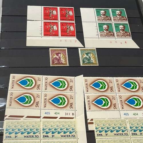 Lot of about 250 South West Africa control blocks - Including some early ones