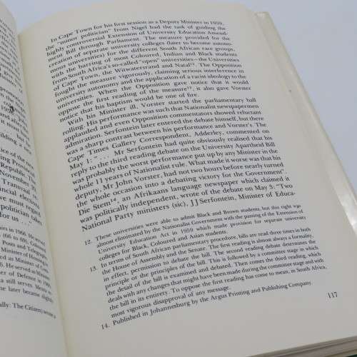 Vorster - The Man by John D`Oliveira - 1978 issue