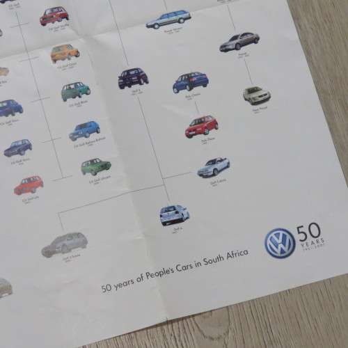 50 Years Volkswagen poster - 1951-2001 - 42 x 60 cm
