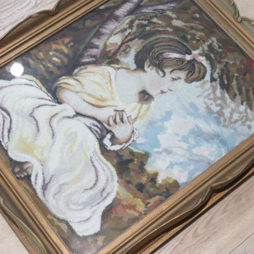 Large framed tapestry - Some damage to frame edge - Sizes below