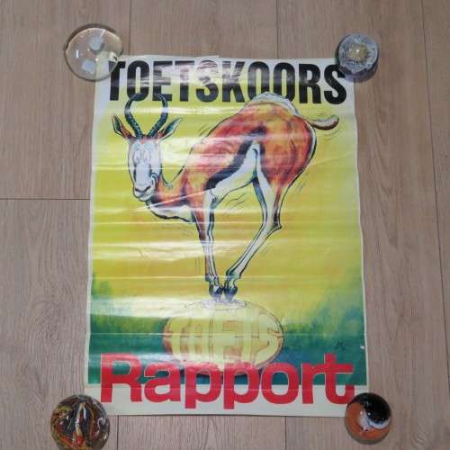 Rapport Springbok Rugby Toetskoors poster - Size 58 x 42 cm