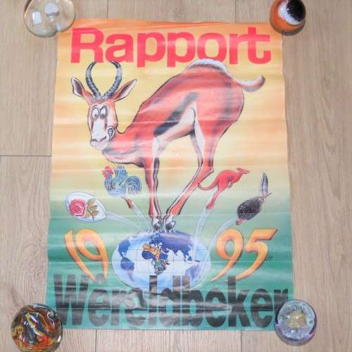 1995 World Cup Rugby Rapport poster - Size 58 x 42 cm
